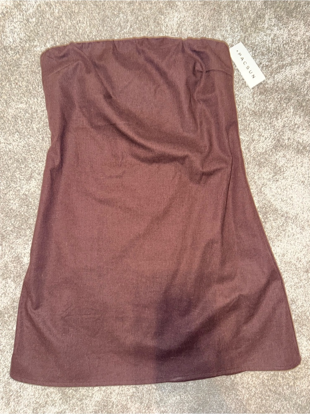 PacSun Strapless Tube Mini Dress NWT Brown XS